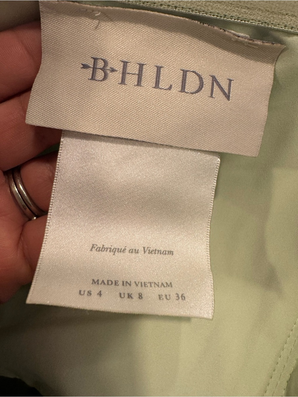 BHLDN Avianna Stretch Satin Strapless Side Slit In Maxi Size US 4 - Picture 6 of 8